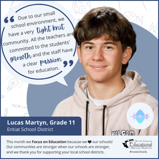 Lucas Martyn: Due to our small school environment, we have a very tight-knit community. All the teachers are committed to the students' growth and the staff have a clear passion for education.